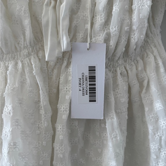 REFORMATION NWT Channa White Mini Dress 4 - Picture 4 of 7